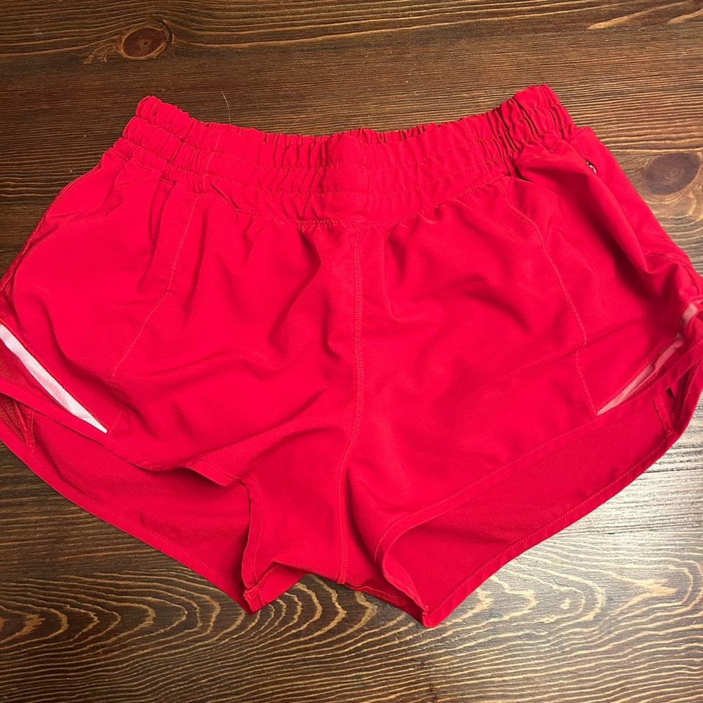 Amazon Women's Vibrant Red Athletic Shorts